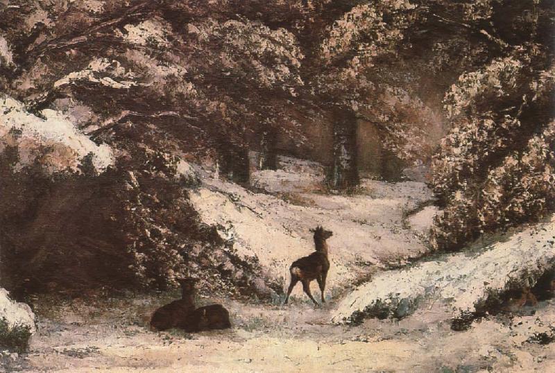 Gustave Courbet Deer oil painting picture